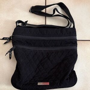 Vera Bradley Quilted Crossbody Bag in Black